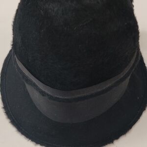 Yves Saint Laurent Black Womens Hat with Black Band